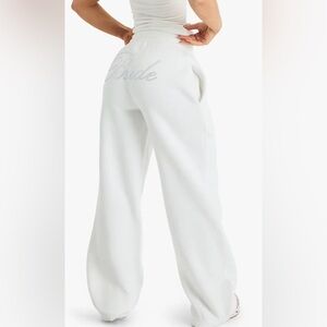 Boohoo Bridal 'Bride' Diamante Slogan Straight Leg Jogger